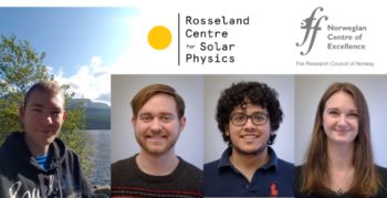 photo collage of four portrait photos of young phd students