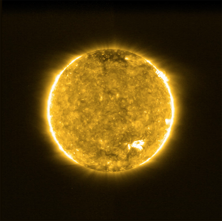 Solar Orbiter’s first view of the Sun