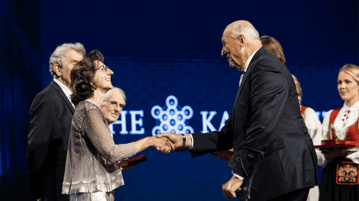 Prizewinners received Kavli Prize from His Majesty The King