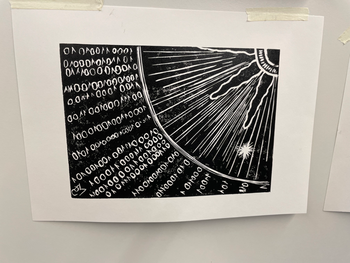 Linocut by Mikolaj Szydlarski.