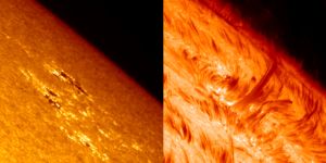 Observations of the Sun's atmosphere and surface