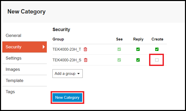 how to set up group access